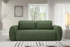 Divano Letto 3 Posti Verde Contenitore di Apertura a Libro 266x121 cm, Reclinabile - Sessame