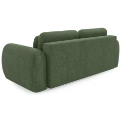 Divano Letto 3 Posti Verde Contenitore di Apertura a Libro 266x121 cm, Reclinabile - Sessame