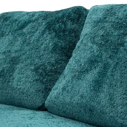 Divano Letto 2 Posti Verde Petrolio Reclinabile Apertura a Ribalta 31x31 cm, Posti a Sedere 2 - Albayz