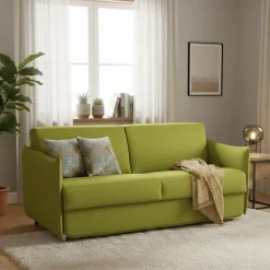 Divani Letto 2 Posti|Divano Contenitore Letto > Dmora Divano Letto 2 Posti Sfoderabile Contenitore 180x95 cm, di Apertura a Ribalta Made in Italy - Casabona Verde