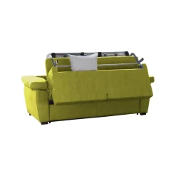 Divani Letto 2 Posti|Divano Contenitore Letto > Dmora Divano Letto 2 Posti Sfoderabile Contenitore 185x95 cm, di Apertura a Ribalta Made in Italy - Seui Verde