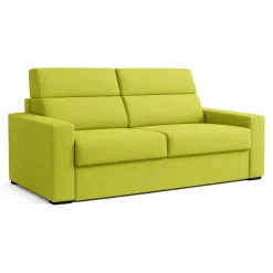 Divani Letto 2 Posti|Divano Contenitore Letto > Dmora Divano Letto 2 Posti Sfoderabile Contenitore 205x95 cm, di Apertura a Ribalta Made in Italy - Biscossi Verde