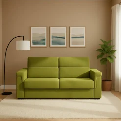 Divani Letto 2 Posti|Divano Contenitore Letto > Dmora Divano Letto 2 Posti Sfoderabile Contenitore 205x95 cm, di Apertura a Ribalta Made in Italy - Contrada Verde