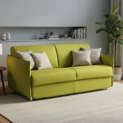 Divani Letto 3 Posti|Divano Contenitore Letto > Dmora Divano Letto 3 Posti Sfoderabile Contenitore 220x95 cm, Lavabile Made in Italy - Marcon Verde
