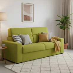 Divani Letto 3 Posti|Divano Contenitore Letto > Dmora Divano Letto 3 Posti Sfoderabile Contenitore 225x95 cm, Lavabile Made in Italy - Benedetto Verde