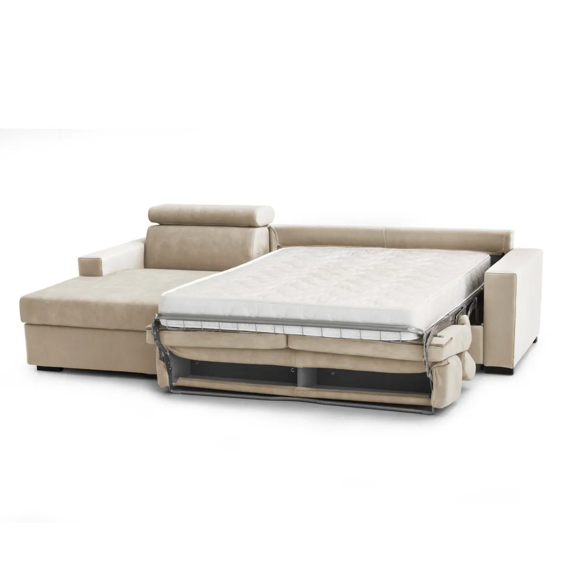 Divano letto reclinabile beige 280x95cm - Alibabah