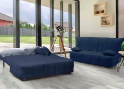Divano letto reclinabile blu 125x90cm - Ariska