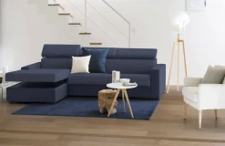 Divano letto reclinabile blu 260x95cm - Aloet
