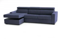 Divano letto reclinabile blu 260x95cm - Aloet