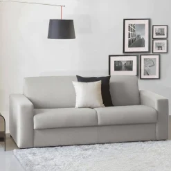 Divano letto reclinabile grigio 220x95cm - Estia
