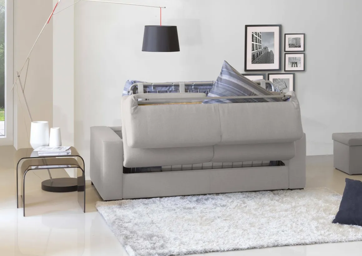 Divano letto reclinabile grigio 220x95cm - Estia