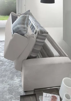 Divano letto reclinabile grigio 220x95cm - Estia