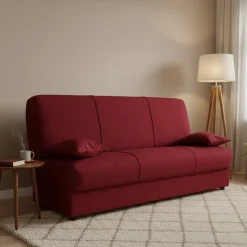 Divani Letto 3 Posti|Salotto > Dmora Divano letto reclinabile 180x81cm - Arachide Rosso