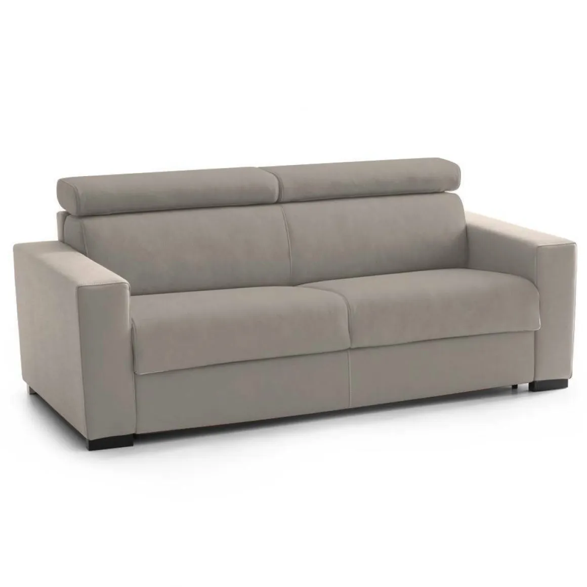 Divano letto reclinabile tortora 220x95cm - Action