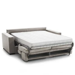Divano letto reclinabile tortora 220x95cm - Action