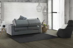 Divano letto sfoderabile grigio 260x95cm - Afar