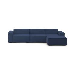 Divano modulare blu 340x170x70h cm - Asvaldo