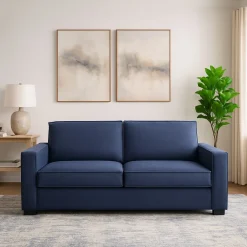 Divani Fissi 2 Posti|Salotto > Dmora Divano morbido 180x95x90h cm - Arki Blu