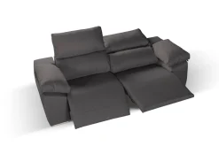 Salotto > Dmora Divano 2 posti antracite 160x100x100h cm - Astrice Nero