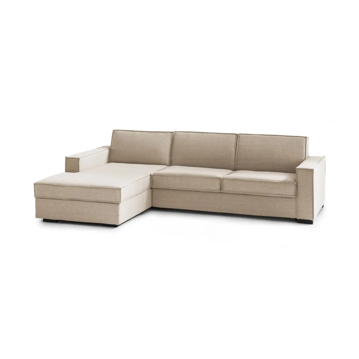 Divano 4 posti beige 260x95x90h cm - Sodalite