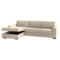Divano 4 posti beige 260x95x90h cm - Sodalite