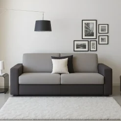 Divani Fissi 2 Posti|Salotto > Dmora Divano 2 posti grigio e antracite 180x95x90h cm - Azzurrite Grigio, Grigio Antracite