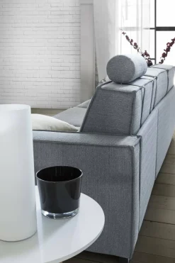 Divani Angolari|Divani Fissi Con Penisola > Dmora Divano 4 posti 260x95x90h cm - Assobasso Grigio