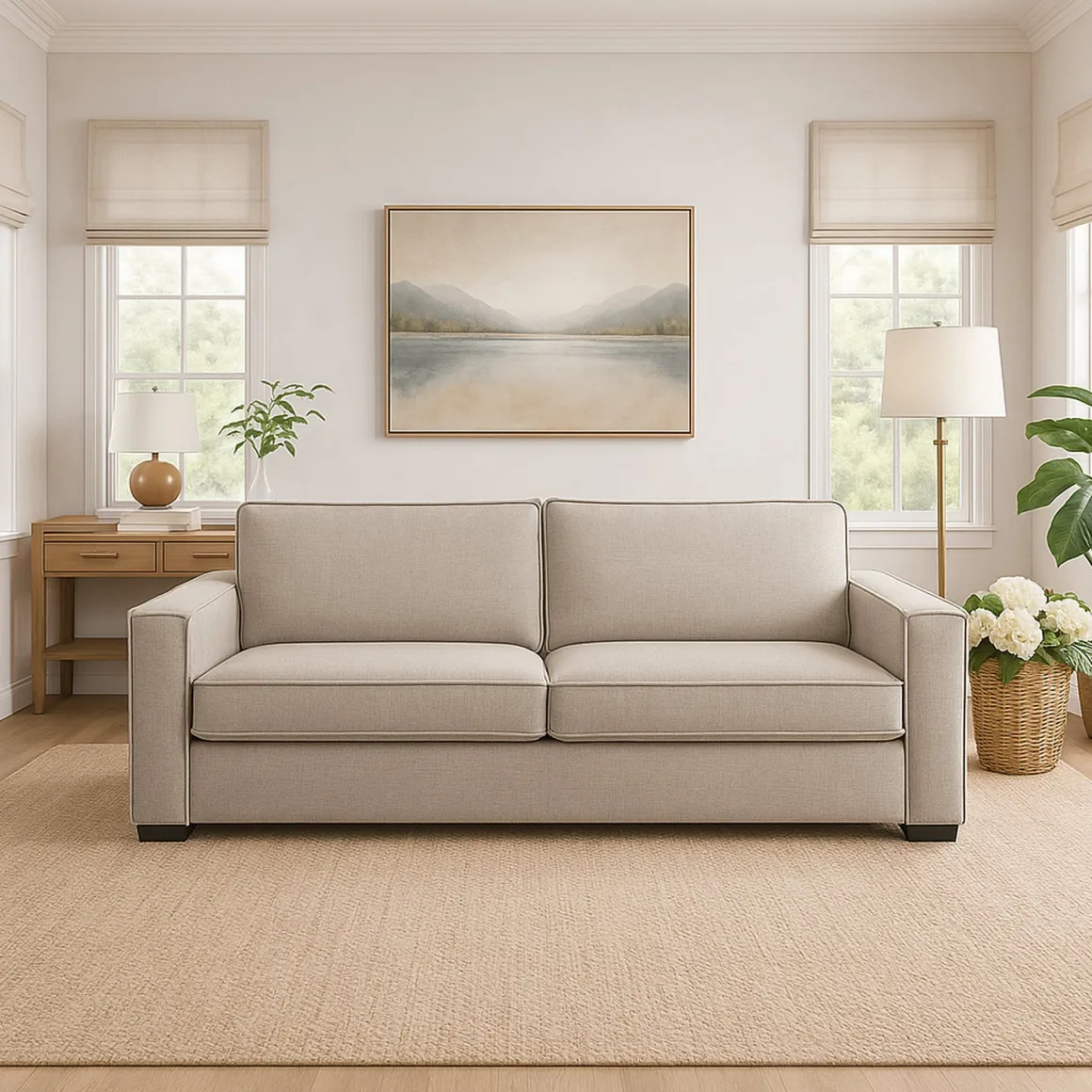 Divano 2 posti tortora 160x95x90h cm - Aglientu