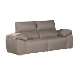 Salotto > Dmora Divano 2 posti tortora 160x100x100h cm - Astrice Grigio