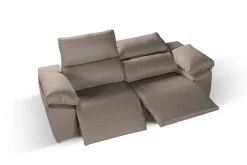 Salotto > Dmora Divano 3 posti tortora 190x100x100h cm - Assiria Grigio