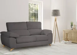Salotto > Dmora Divano reclinabile antracite 200x85x107h cm - Anem Nero