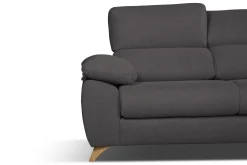 Salotto > Dmora Divano reclinabile antracite 200x85x107h cm - Anem Nero