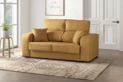 Divano reclinabile ocra 190x80x95h cm - Quarzo