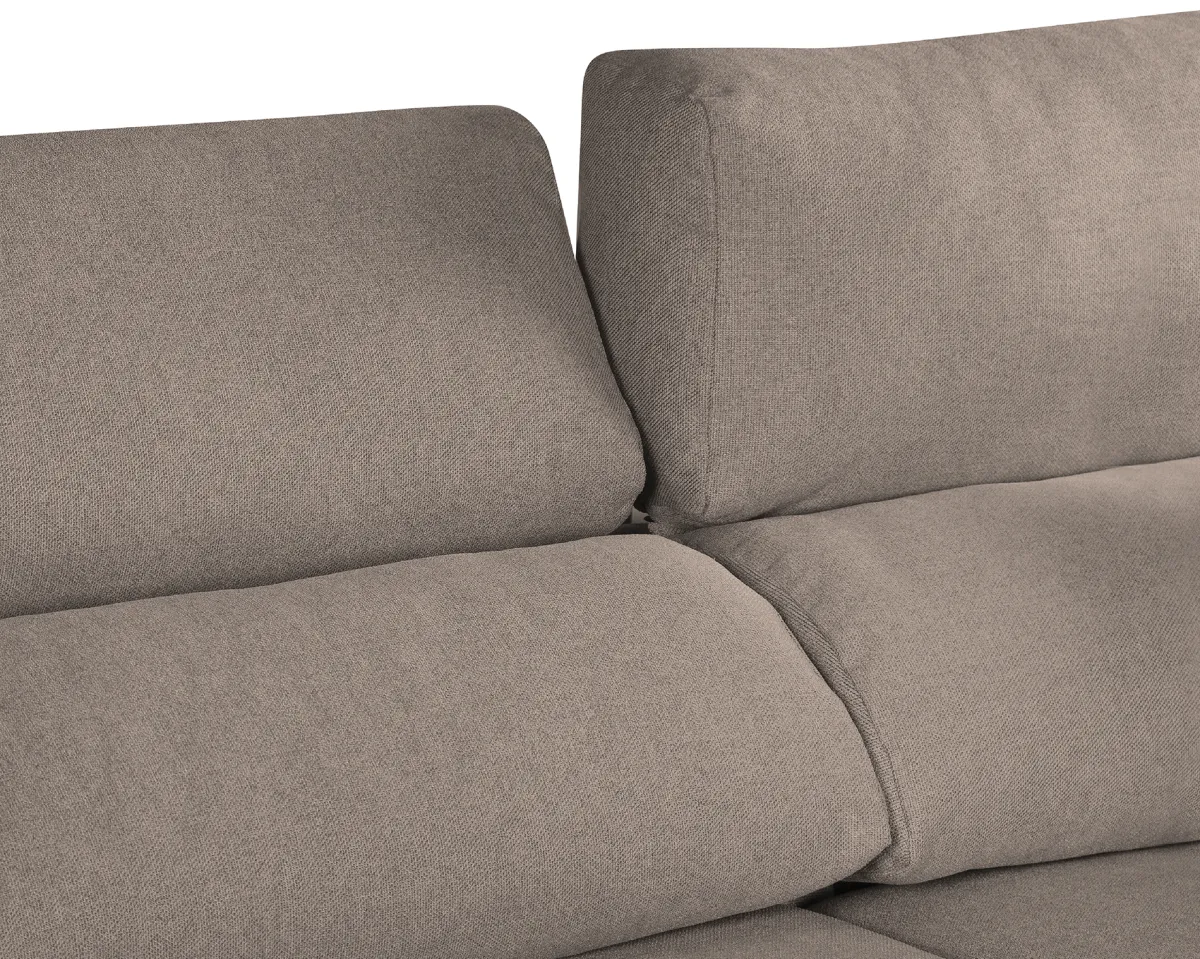 Salotto > Dmora Divano reclinabile tortora 170x85x107h cm - Alien Grigio