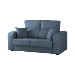 Divano sfoderabile azzurro 190x80x95h cm - Quarzo