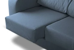 Divano sfoderabile azzurro 190x80x95h cm - Quarzo