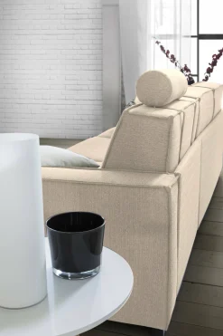 Divani Fissi 2 Posti|Salotto > Dmora Divano sfoderabile 200x95x90h cm - Eletta Beige