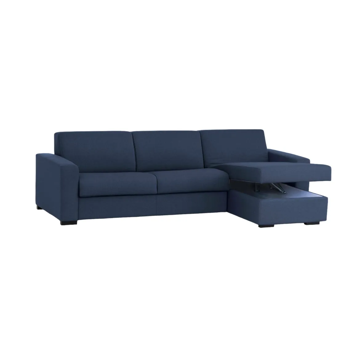 Divano sfoderabile blu 280x95x90h cm - Atos