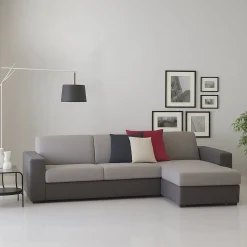 Divano sfoderabile grigio e antracite 280x95x90h cm - Atos