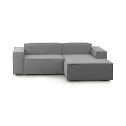 Divani Angolari|Divani Fissi Con Penisola > Dmora Divano sfoderabile 280x95x90h cm - Atos Grigio