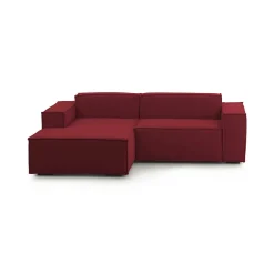 Divani Angolari|Divani Fissi Con Penisola > Dmora Divano sfoderabile 240x170x70h cm - Assurte Rosso