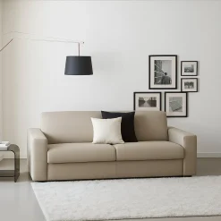 Divani Fissi 2 Posti|Salotto > Dmora Divano sfoderabile tortora 160x95x90h cm - Malachite Grigio Tortora