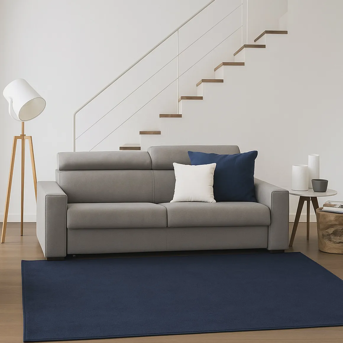 Divano sfoderabile tortora 180x95x85h cm - Kiev