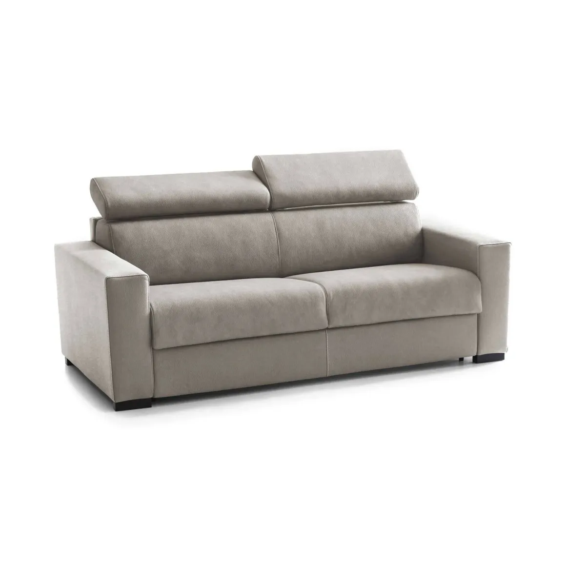 Divano sfoderabile tortora 180x95x85h cm - Kiev