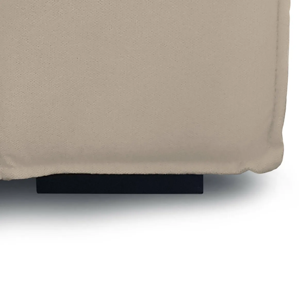 Divano sfoderabile tortora 340x170x70h cm - Asvaldo