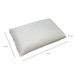 Guanciali|Camera Da Letto > Dmora Guanciale Aly, 71x41h11 cm, Set da 2 Bianco, Bianco