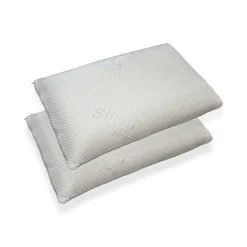 Guanciale Bianco Bianco Indeformabile Antimuffa Antibatterico Anallergico Materiale Struttura in Tessuto 13h cm, Colore Struttura Bianco Made in Italy