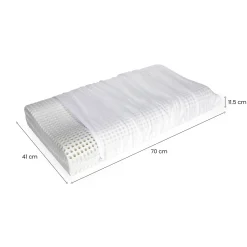 Guanciale Origano, Made in Italy, 70x41 h12 cm, Bianco