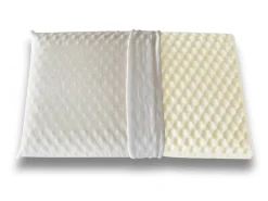 Guanciali > Dmora Guanciale Ruta, Made in Italy, 73x43 h14 cm, Bianco Bianco, Bianco