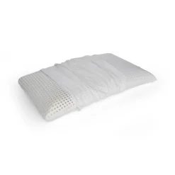 Guanciale Timo, Made in Italy, 70x40 h12 cm, Bianco